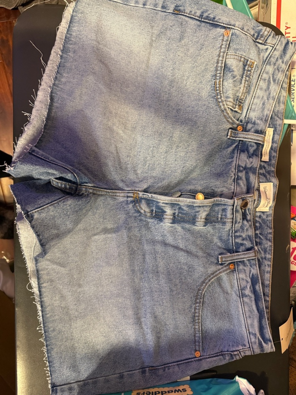 Levi's Light Blue Denim Cutoff Shorts